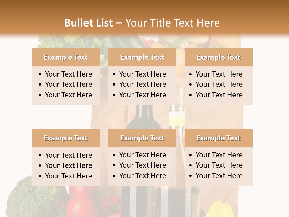 Green Vine Broccoli PowerPoint Template
