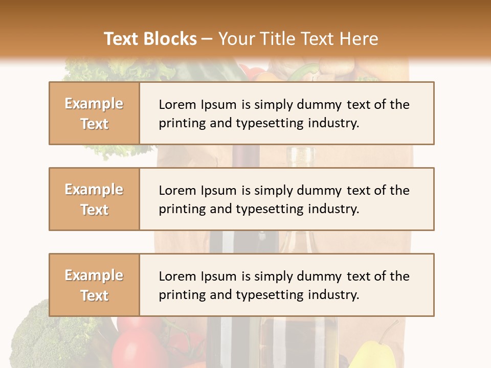 Green Vine Broccoli PowerPoint Template