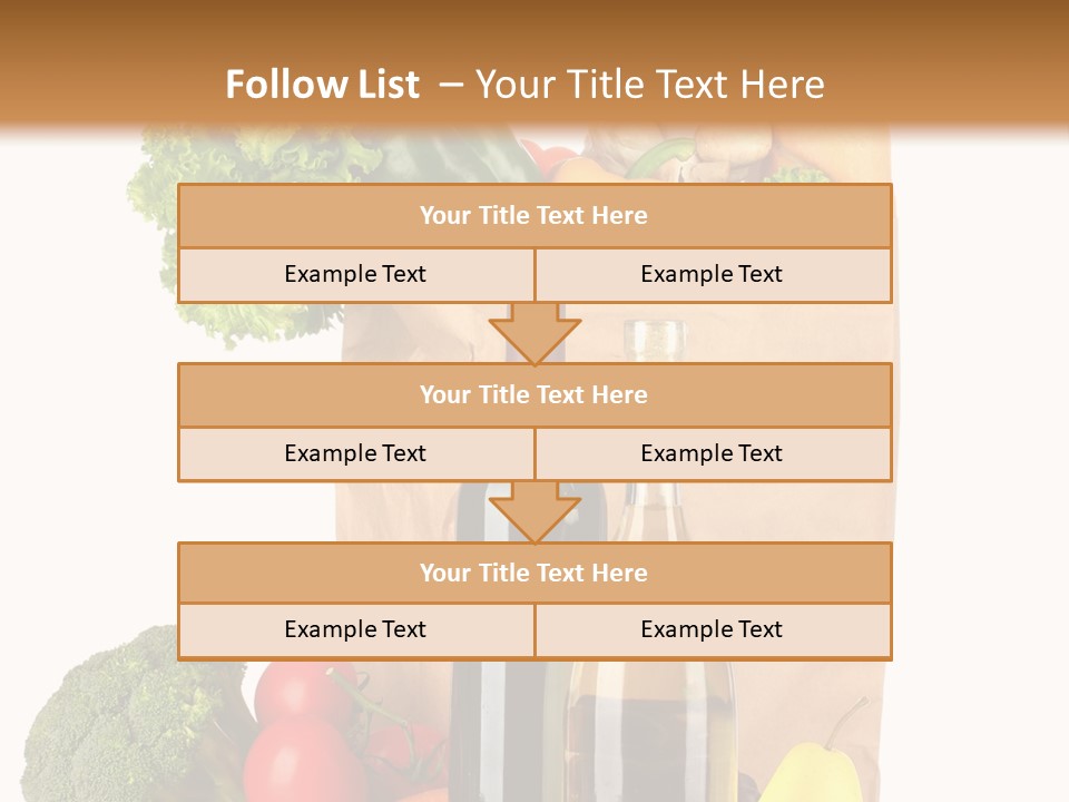 Green Vine Broccoli PowerPoint Template