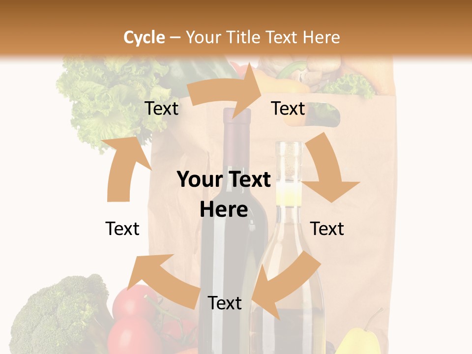 Green Vine Broccoli PowerPoint Template