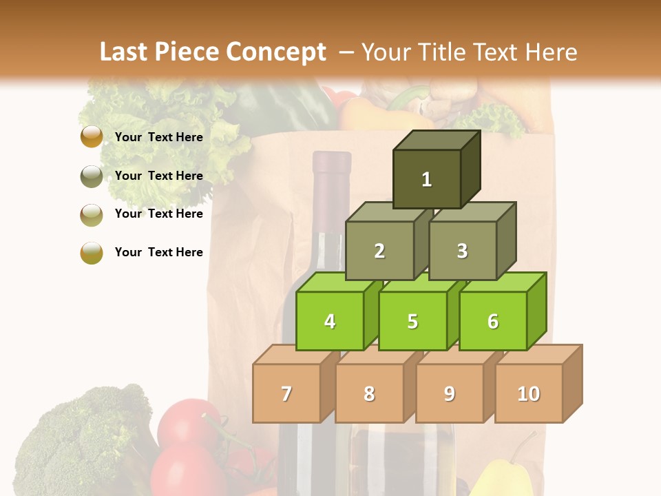 Green Vine Broccoli PowerPoint Template