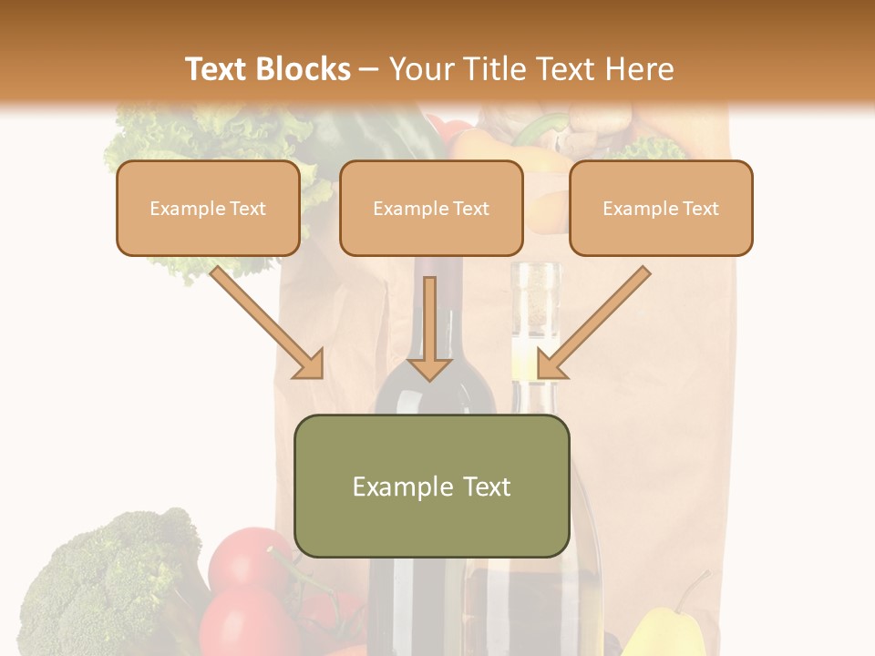 Green Vine Broccoli PowerPoint Template