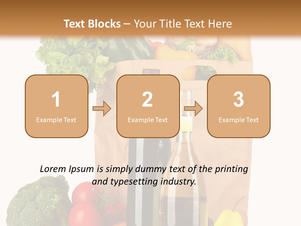 Green Vine Broccoli PowerPoint Template