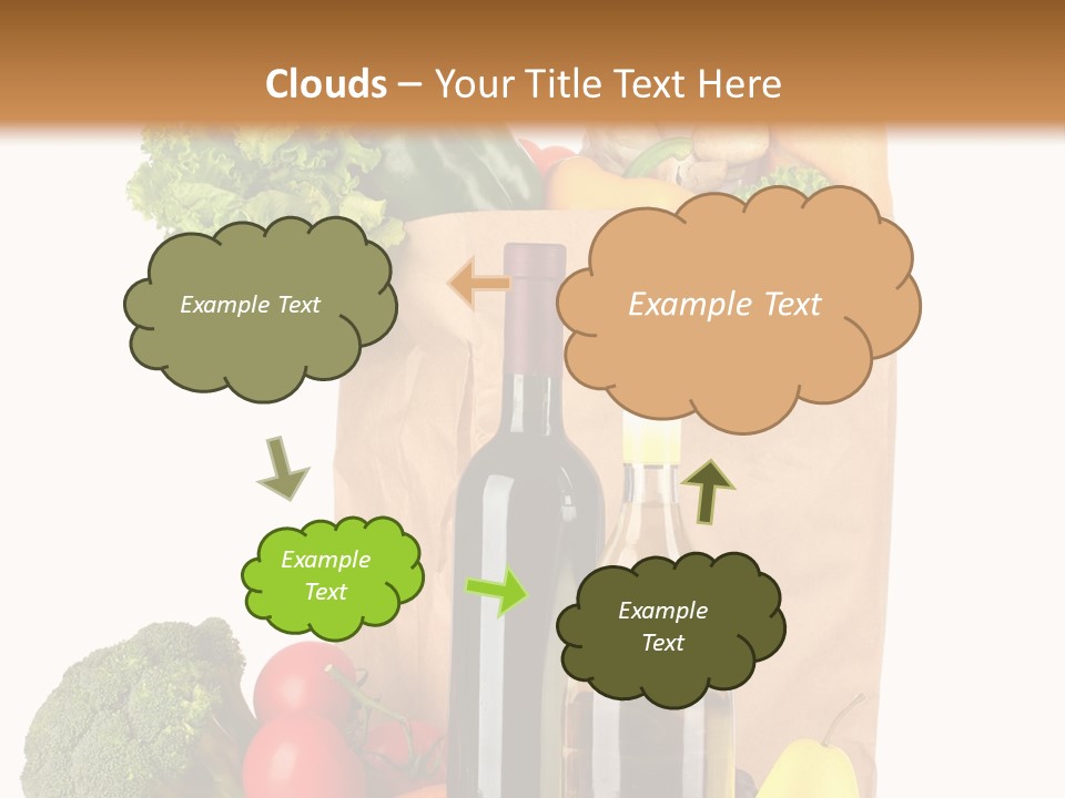 Green Vine Broccoli PowerPoint Template