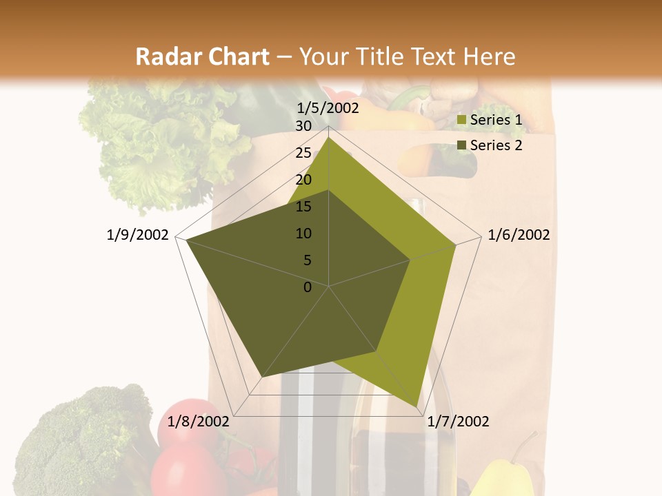 Green Vine Broccoli PowerPoint Template