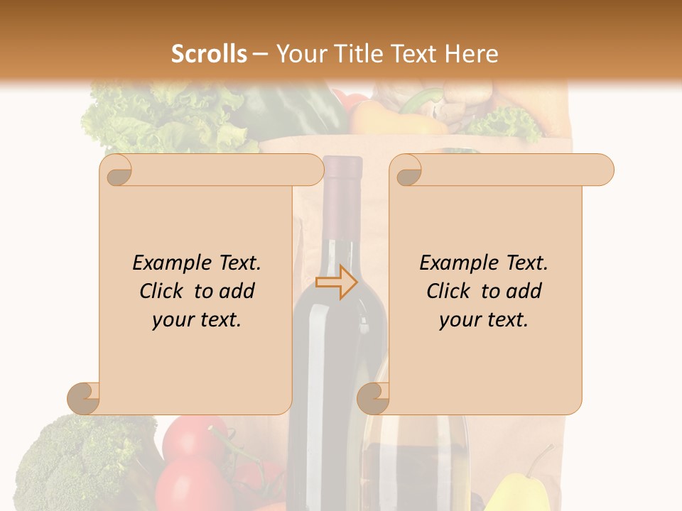Green Vine Broccoli PowerPoint Template