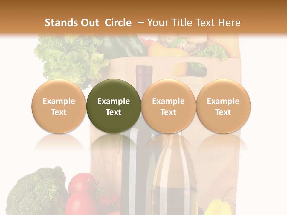 Green Vine Broccoli PowerPoint Template