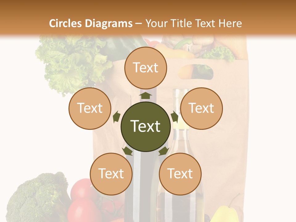 Green Vine Broccoli PowerPoint Template