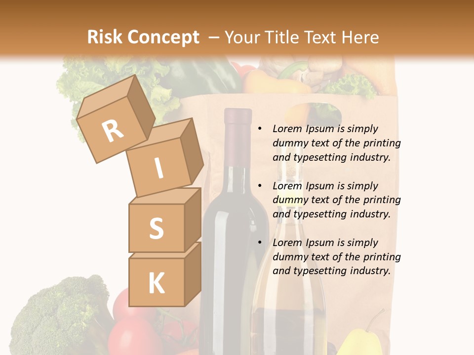 Green Vine Broccoli PowerPoint Template