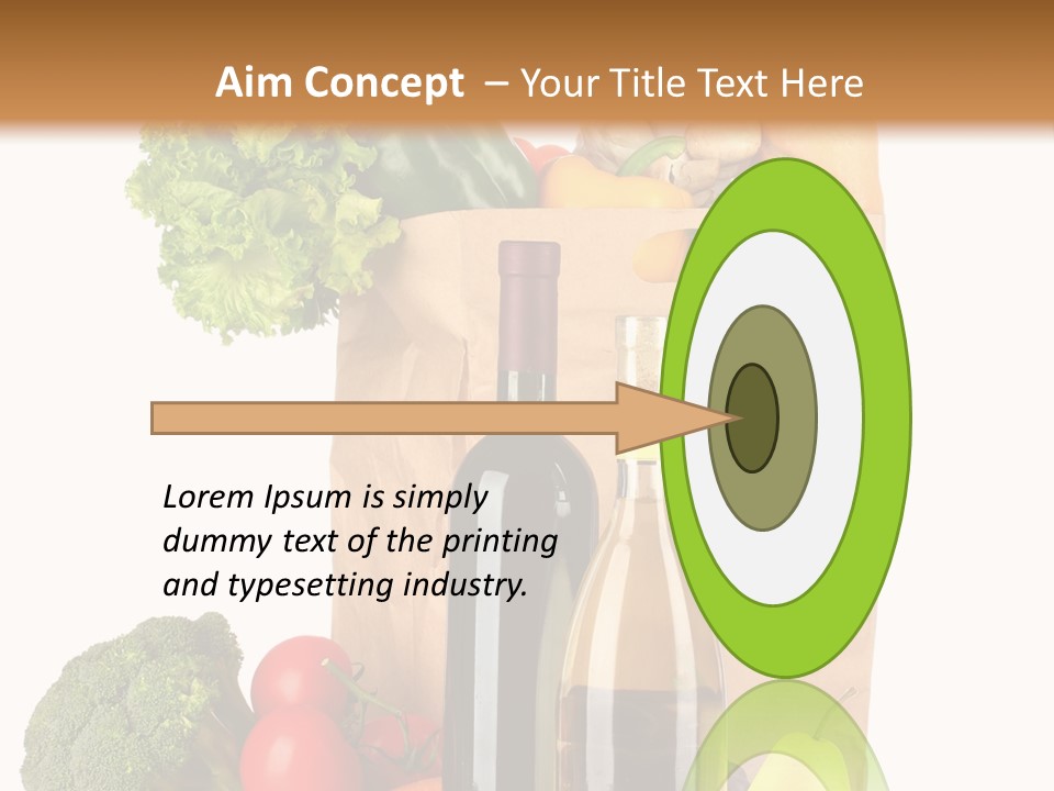 Green Vine Broccoli PowerPoint Template