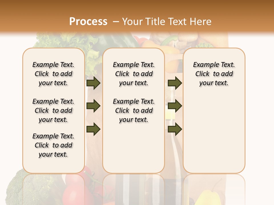 Green Vine Broccoli PowerPoint Template
