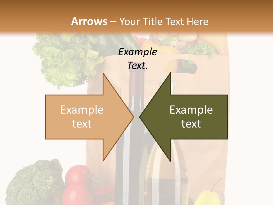 Green Vine Broccoli PowerPoint Template