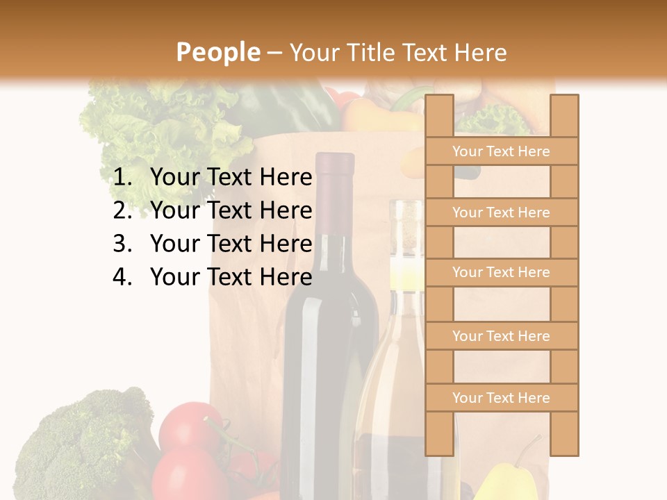Green Vine Broccoli PowerPoint Template
