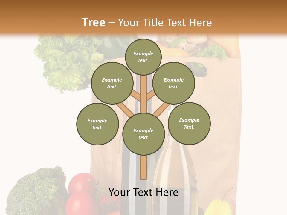 Green Vine Broccoli PowerPoint Template