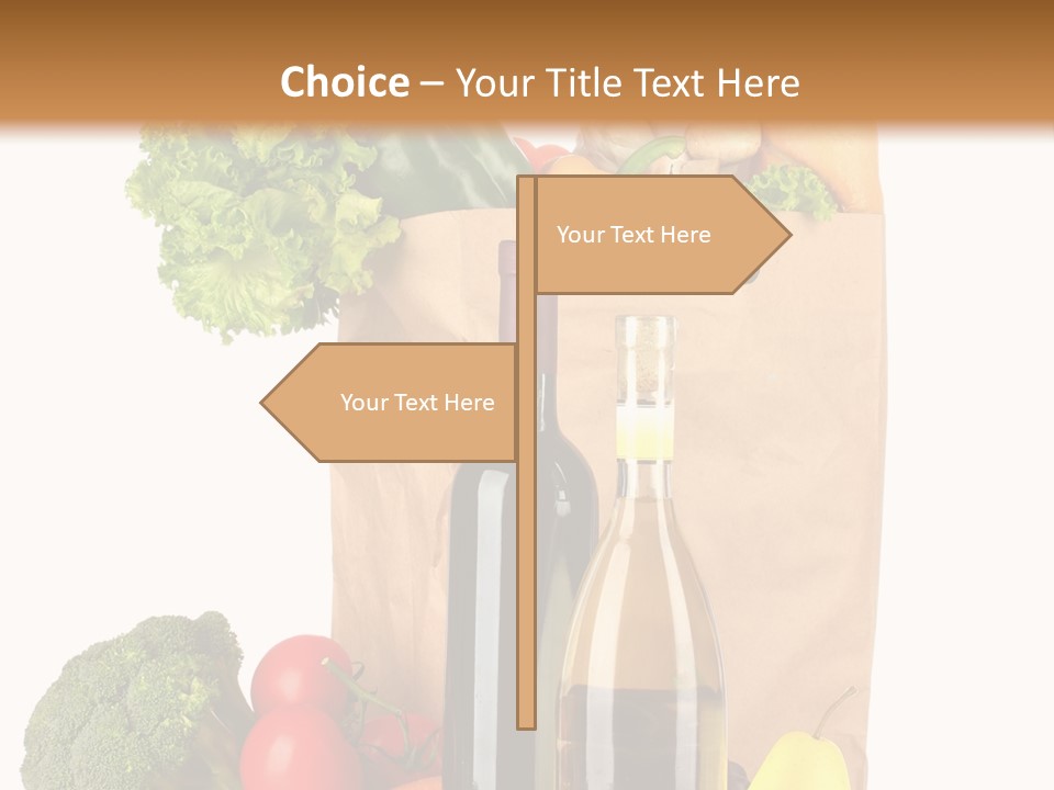 Green Vine Broccoli PowerPoint Template