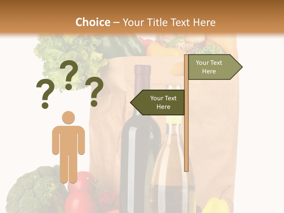 Green Vine Broccoli PowerPoint Template