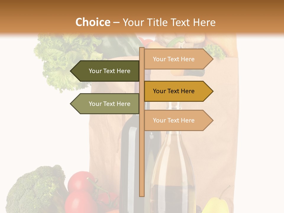 Green Vine Broccoli PowerPoint Template
