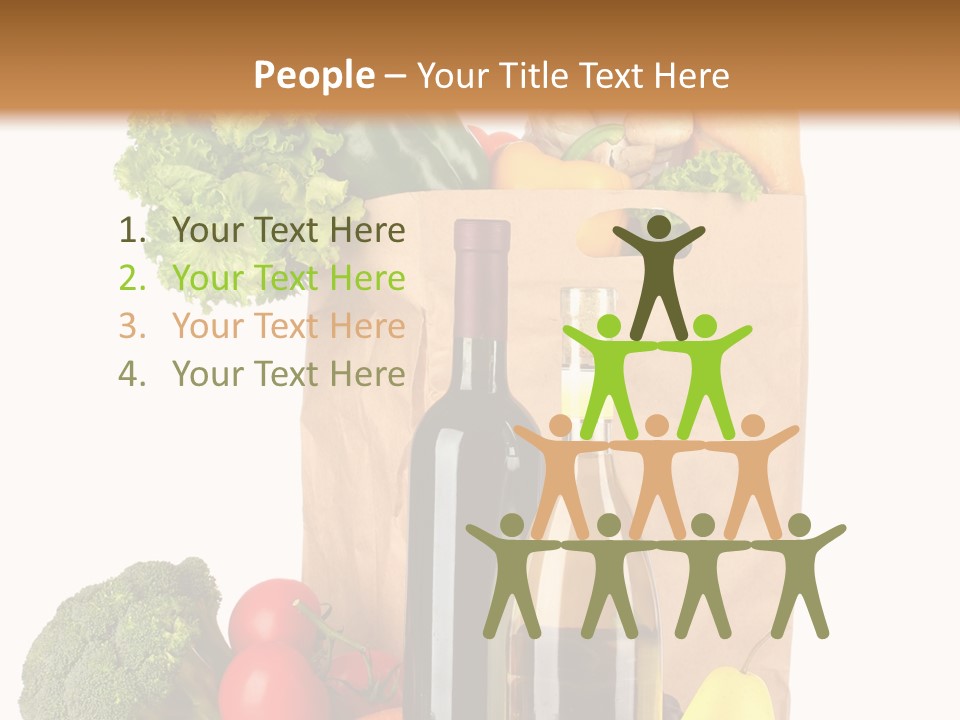 Green Vine Broccoli PowerPoint Template