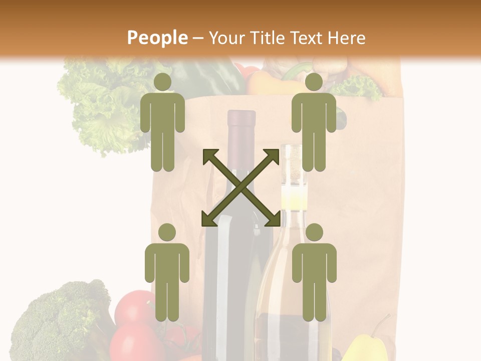 Green Vine Broccoli PowerPoint Template