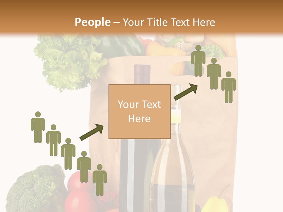 Green Vine Broccoli PowerPoint Template