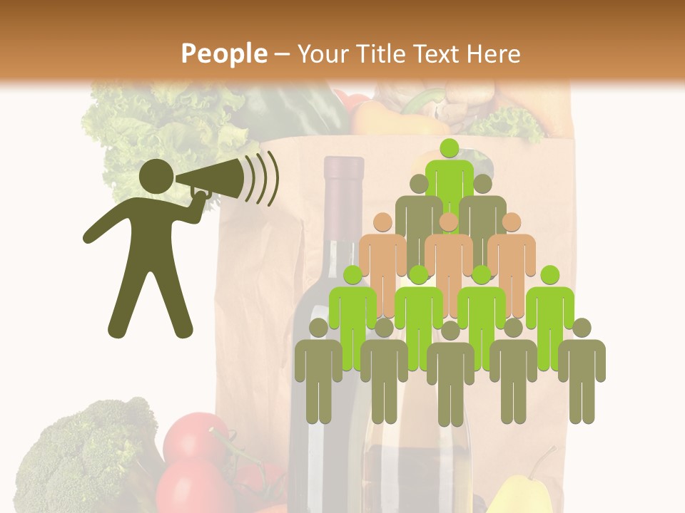 Green Vine Broccoli PowerPoint Template