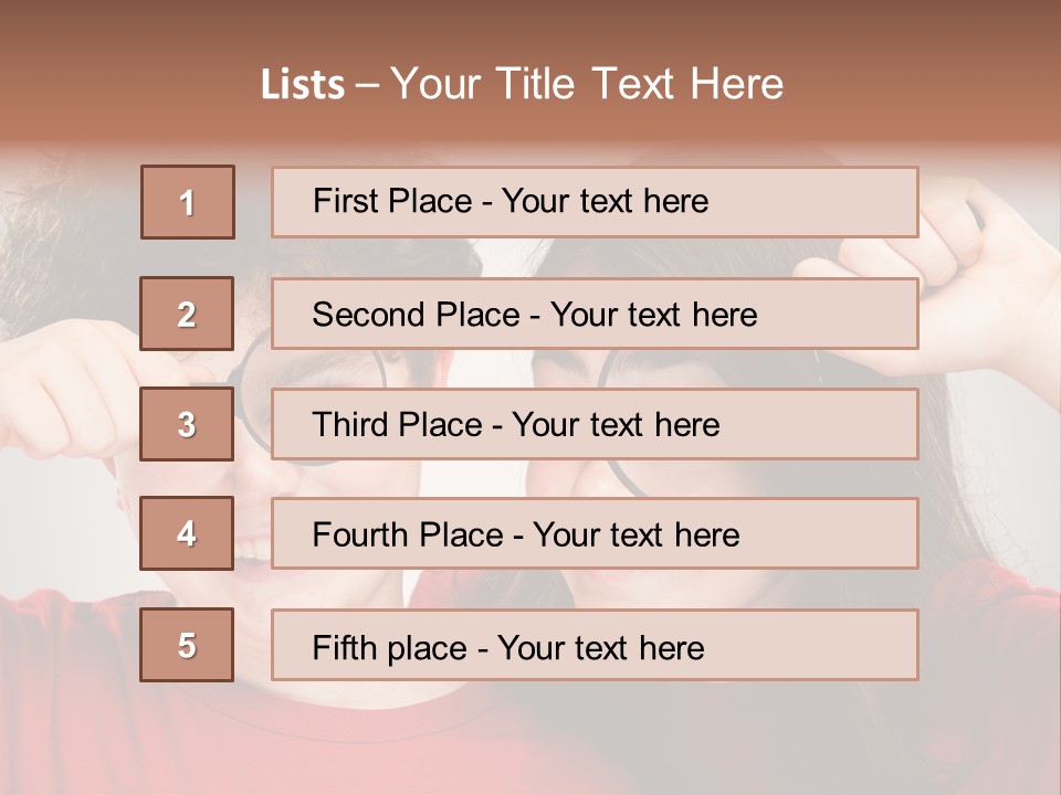 Glass Look Magnifier PowerPoint Template