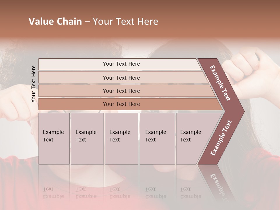 Glass Look Magnifier PowerPoint Template