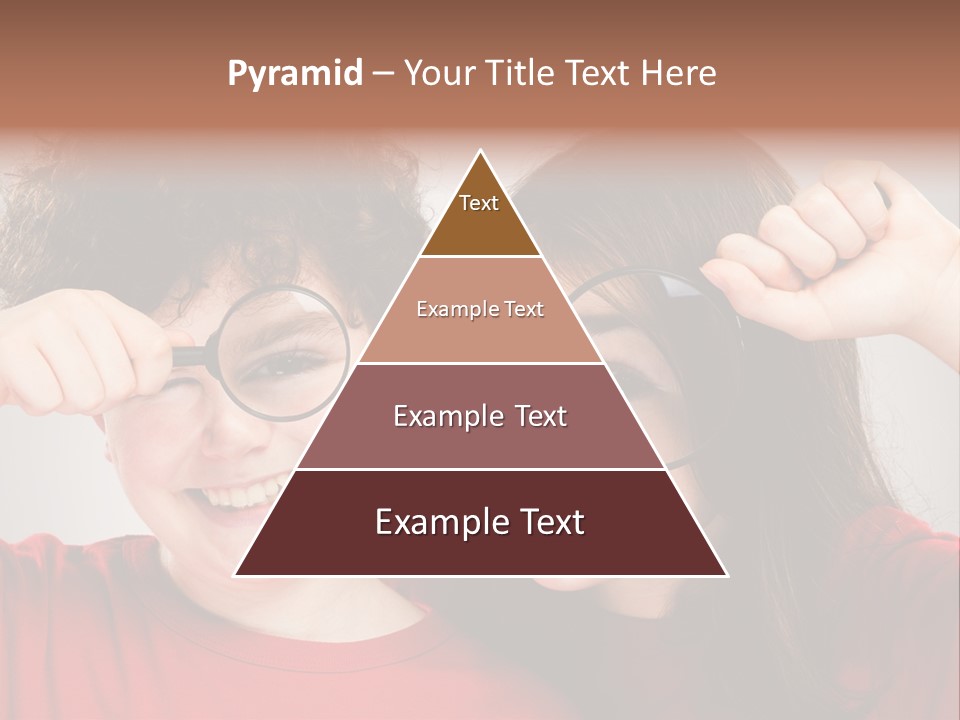 Glass Look Magnifier PowerPoint Template