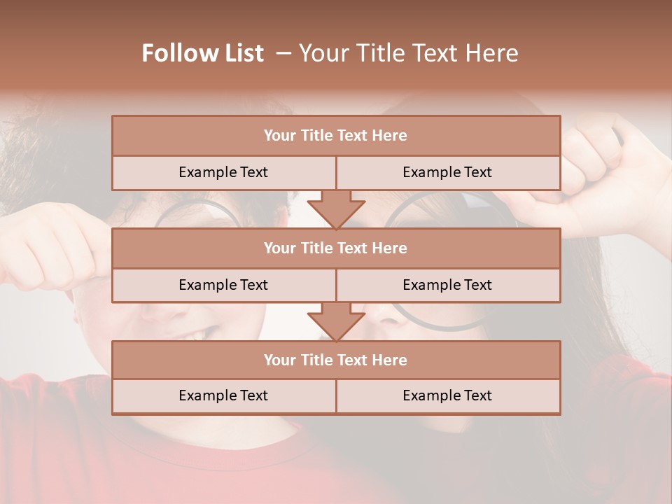 Glass Look Magnifier PowerPoint Template