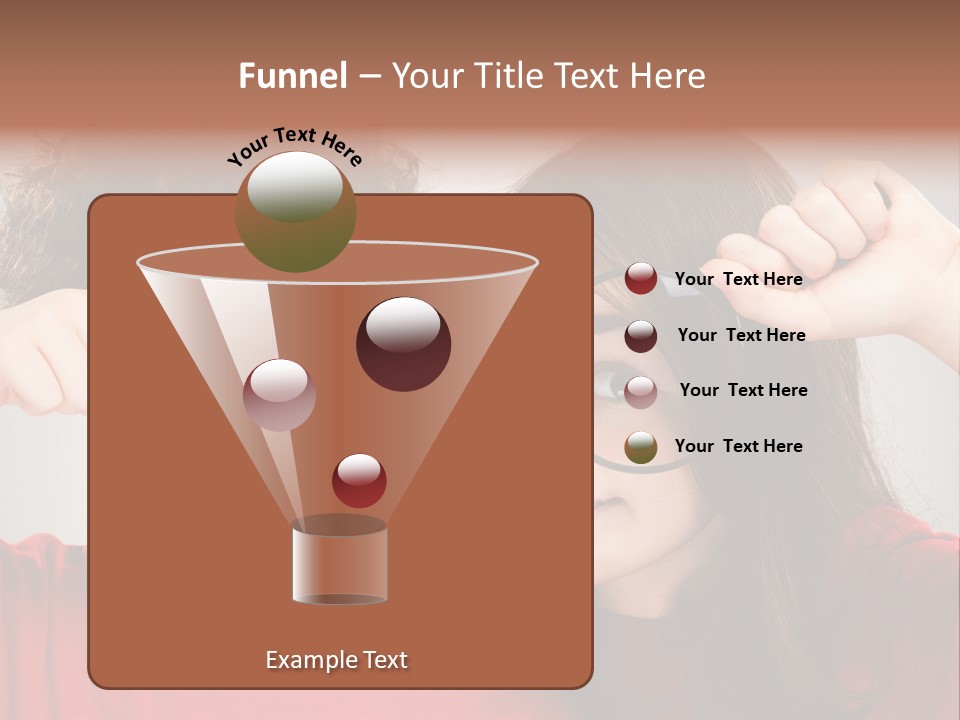 Glass Look Magnifier PowerPoint Template