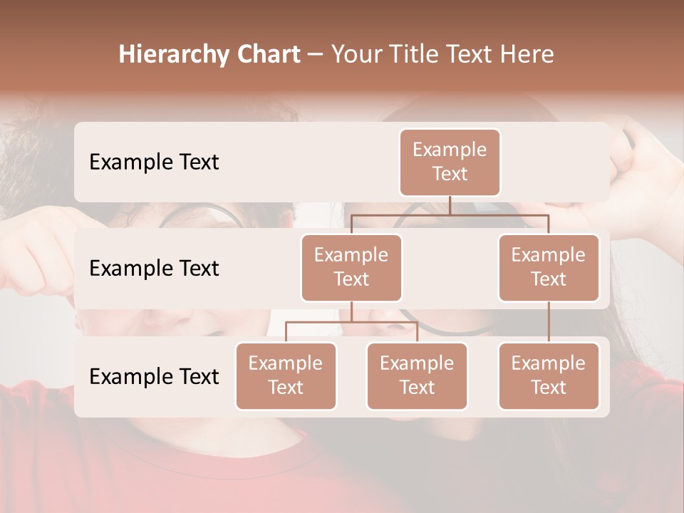 Glass Look Magnifier PowerPoint Template