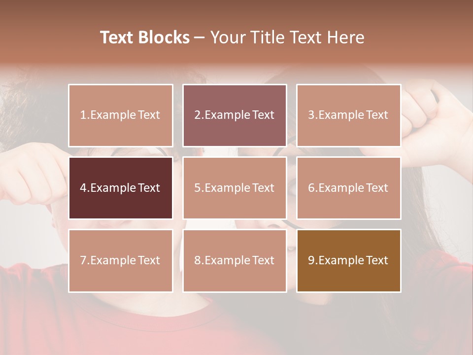 Glass Look Magnifier PowerPoint Template