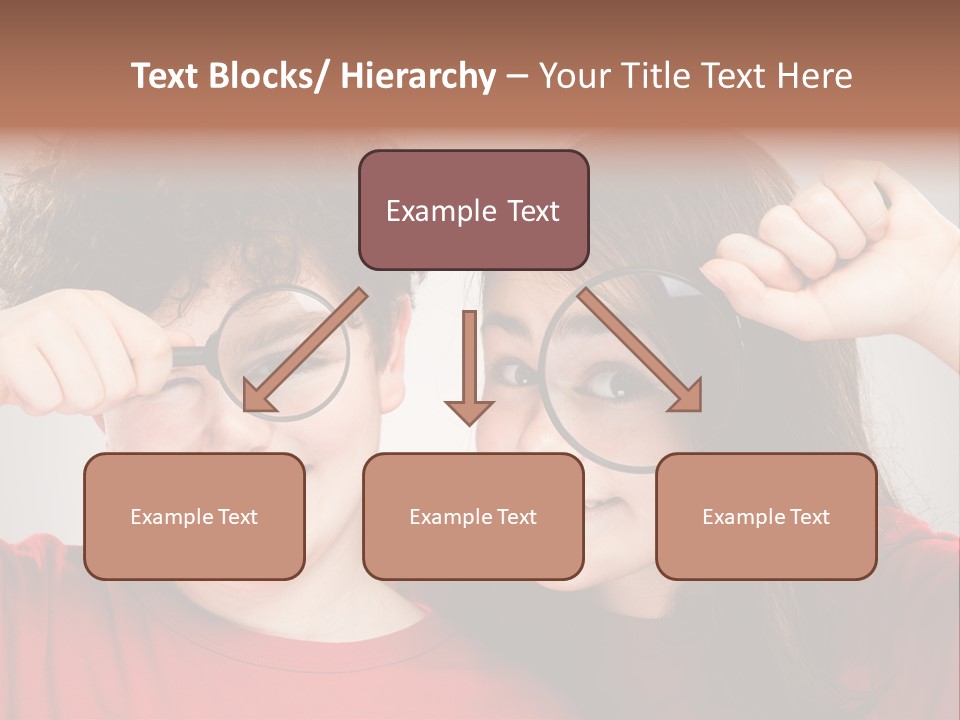Glass Look Magnifier PowerPoint Template
