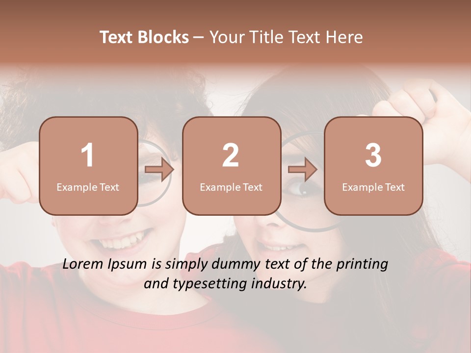 Glass Look Magnifier PowerPoint Template
