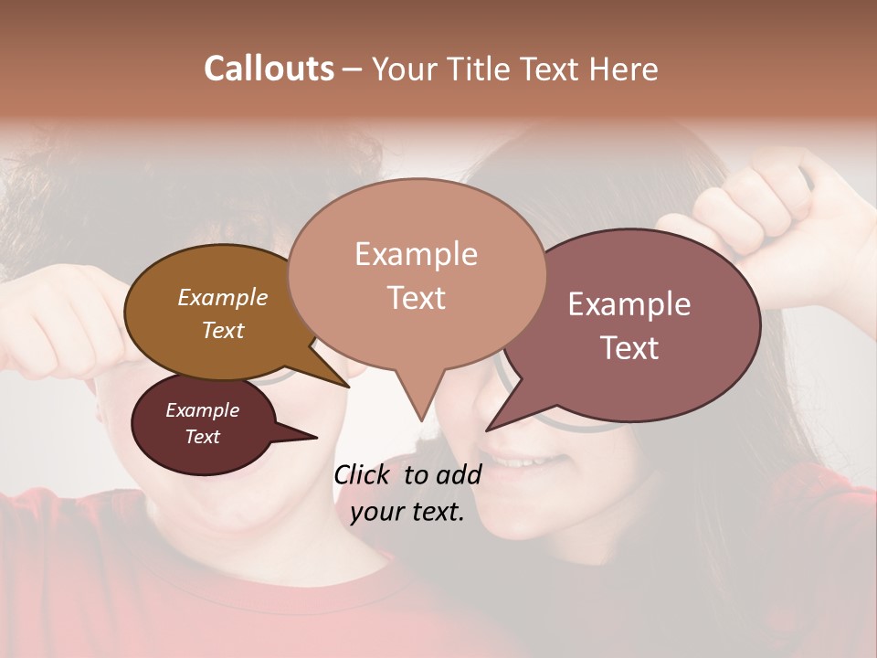 Glass Look Magnifier PowerPoint Template