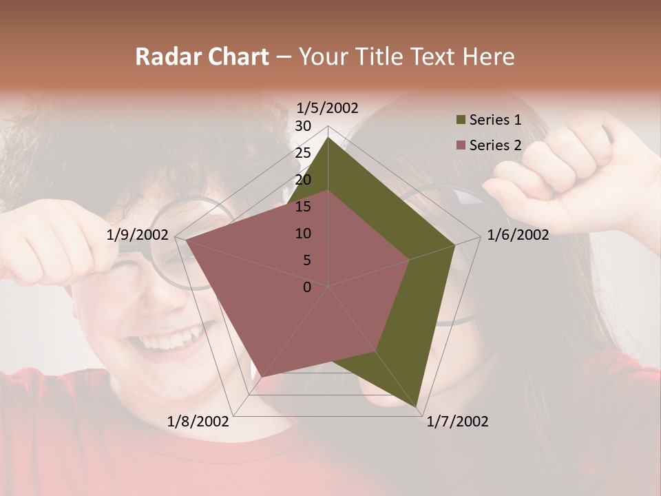 Glass Look Magnifier PowerPoint Template