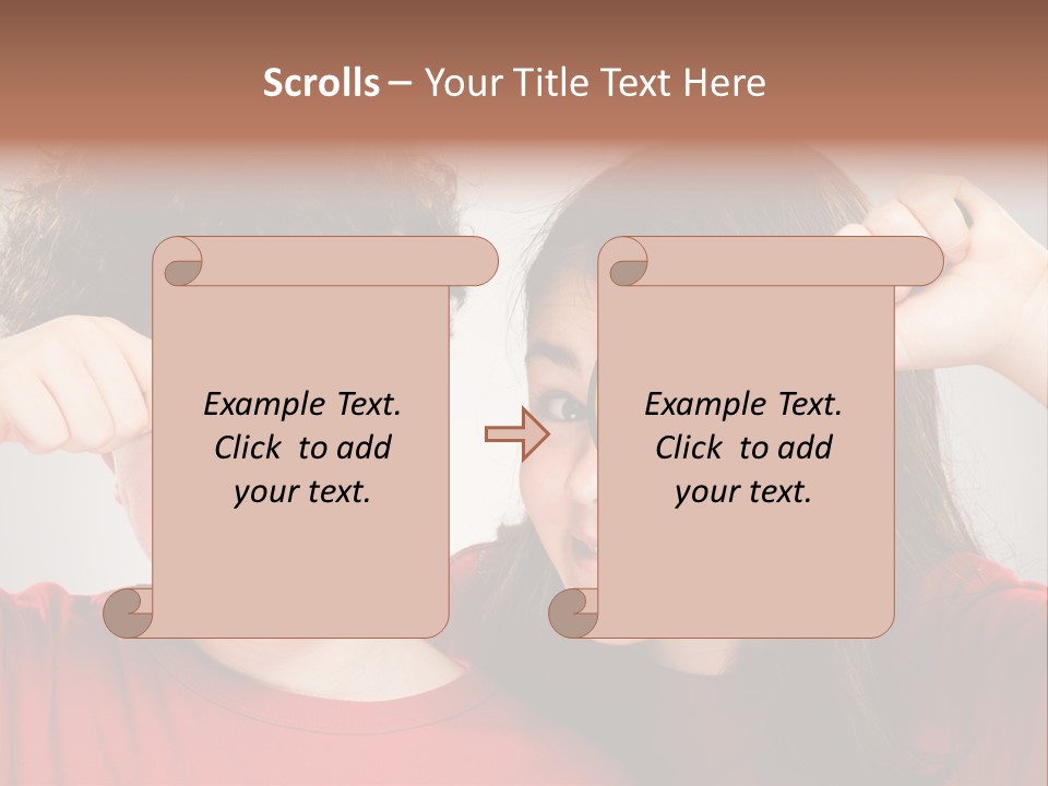 Glass Look Magnifier PowerPoint Template