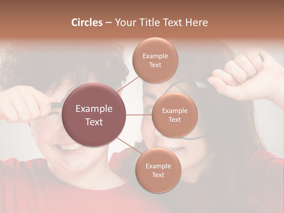 Glass Look Magnifier PowerPoint Template