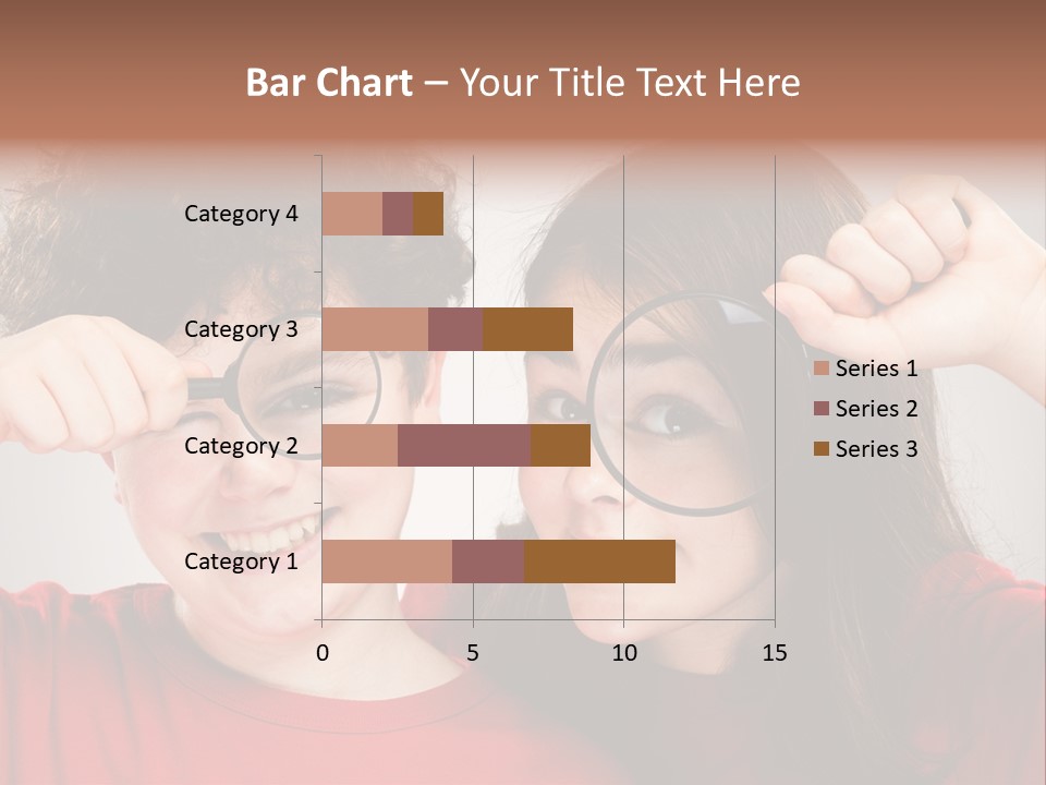 Glass Look Magnifier PowerPoint Template