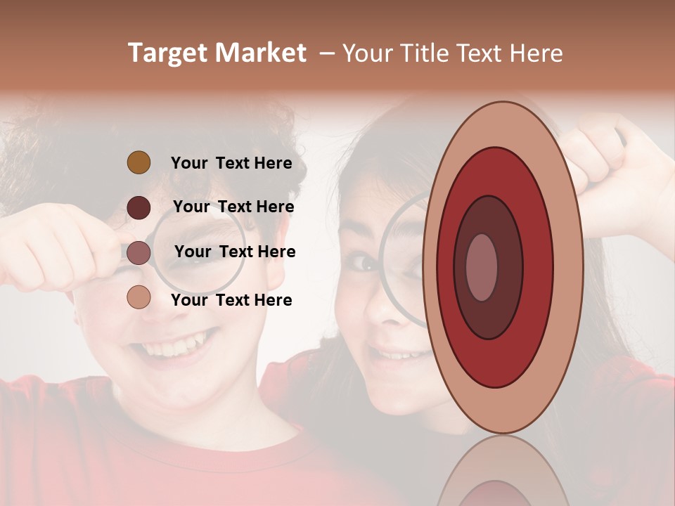 Glass Look Magnifier PowerPoint Template