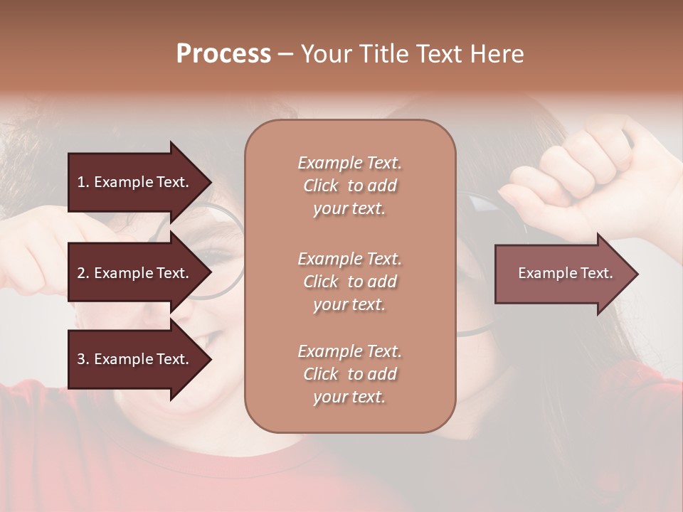 Glass Look Magnifier PowerPoint Template