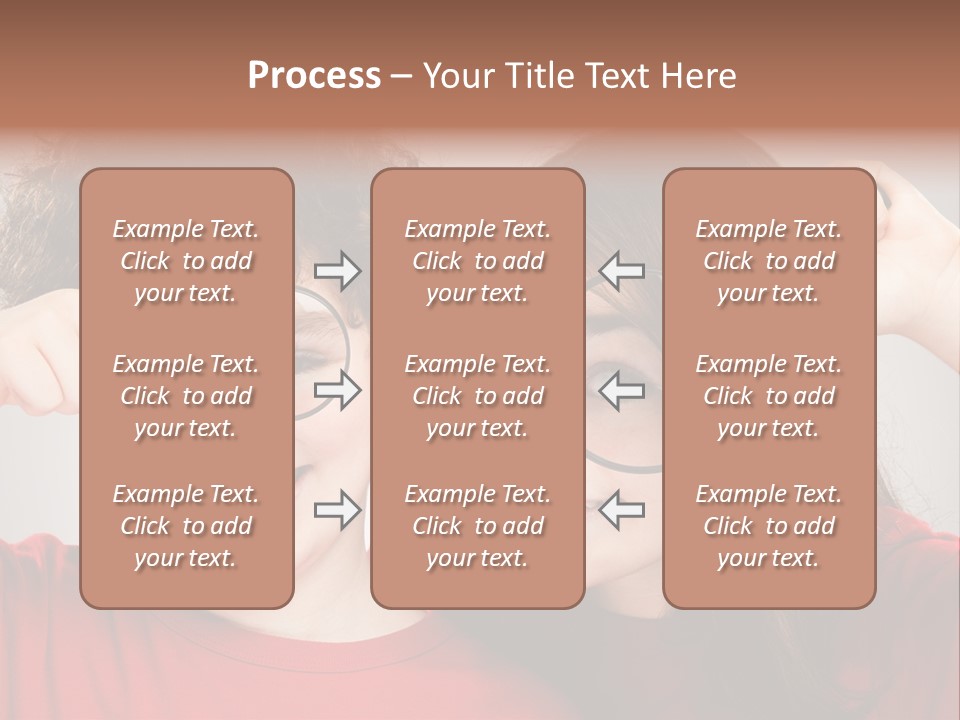 Glass Look Magnifier PowerPoint Template