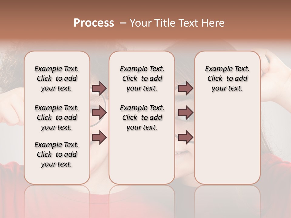 Glass Look Magnifier PowerPoint Template