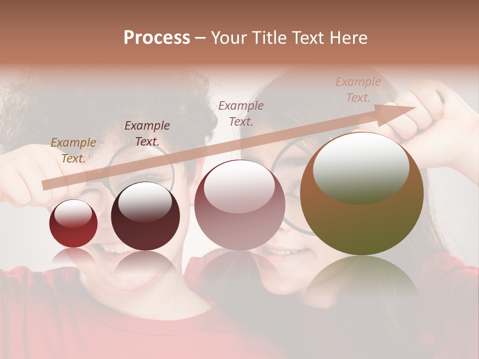 Glass Look Magnifier PowerPoint Template