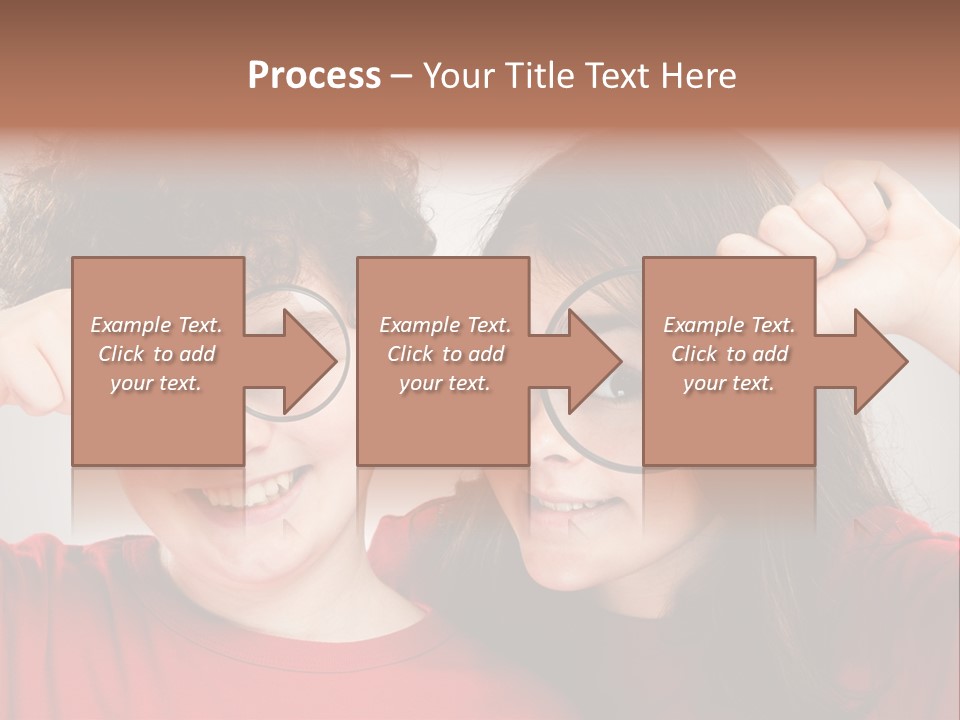 Glass Look Magnifier PowerPoint Template