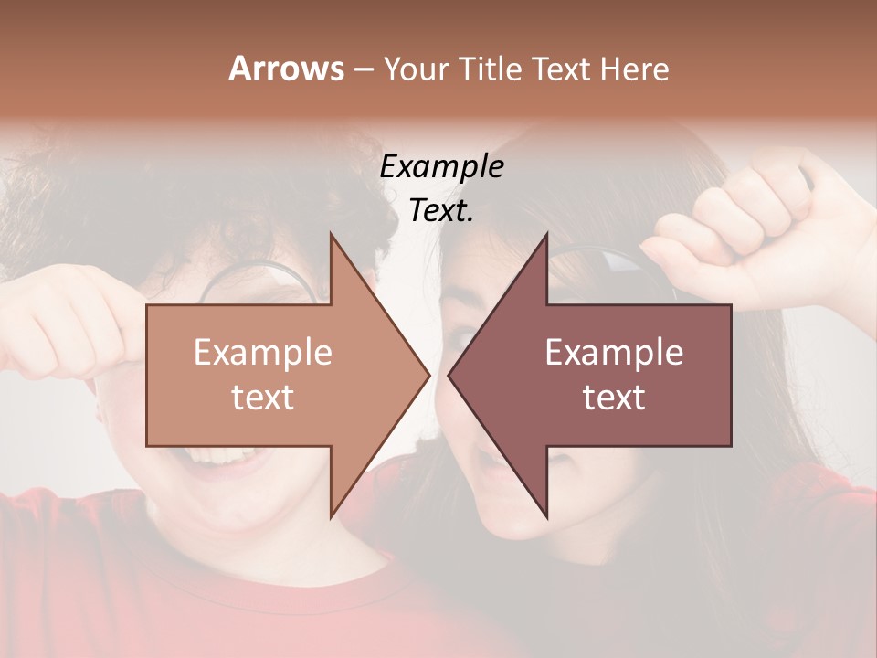 Glass Look Magnifier PowerPoint Template
