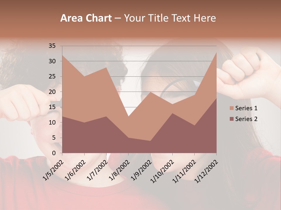 Glass Look Magnifier PowerPoint Template