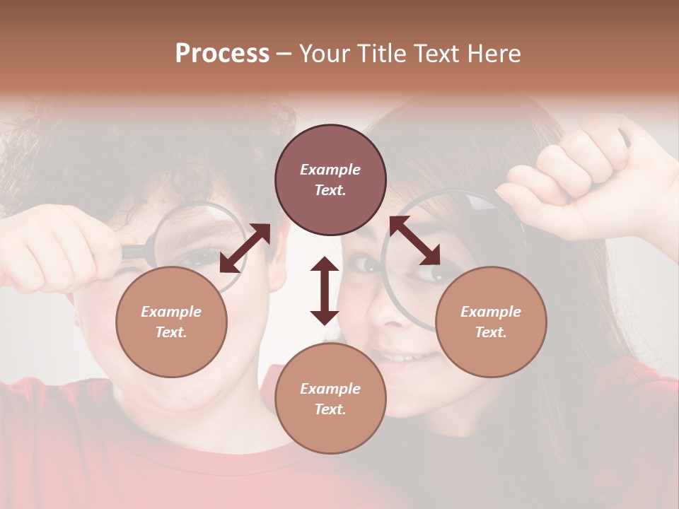 Glass Look Magnifier PowerPoint Template