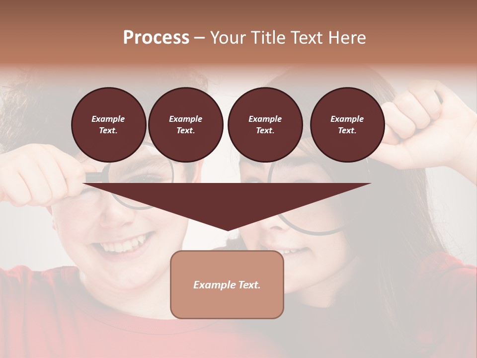 Glass Look Magnifier PowerPoint Template