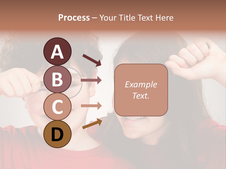 Glass Look Magnifier PowerPoint Template